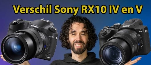Wat is het verschil tussen de Sony RX10 Mark IV en V camera?
