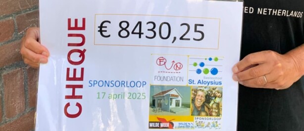 Eindbedrag sponsorloop ruim € 8.400!
