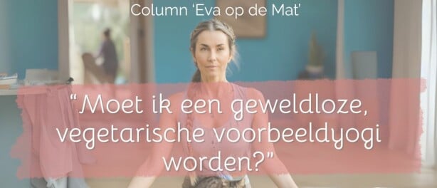 Moet ik een geweldloze, vegetarische voorbeeldyogi worden?
