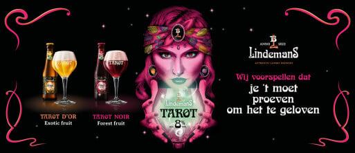 BELGISCH TAROT BIER VAN LINDEMANS