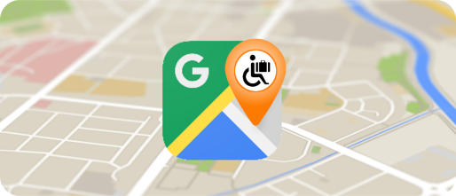 Google Maps voor Rolstoelgebruikers