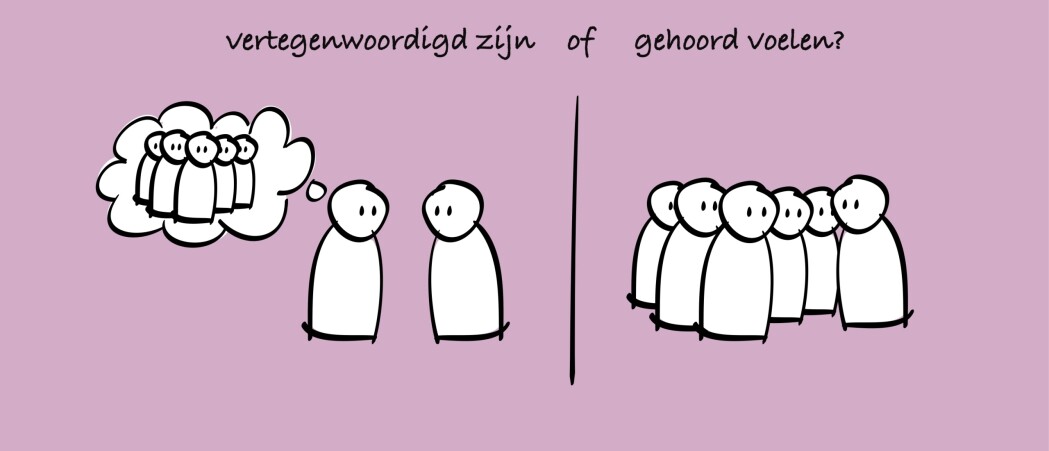 Het verschil tussen vertegenwoordigd zijn en je gehoord voelen