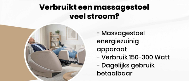 Verbruikt een massagestoel veel stroom?