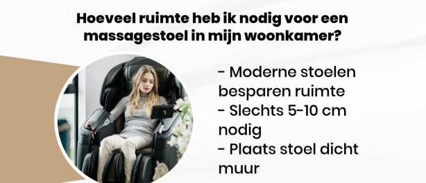 Hoeveel ruimte heb ik nodig voor een massagestoel in mijn woonkamer?