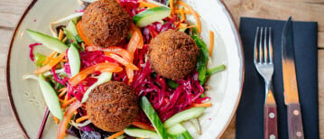 De falafel salade