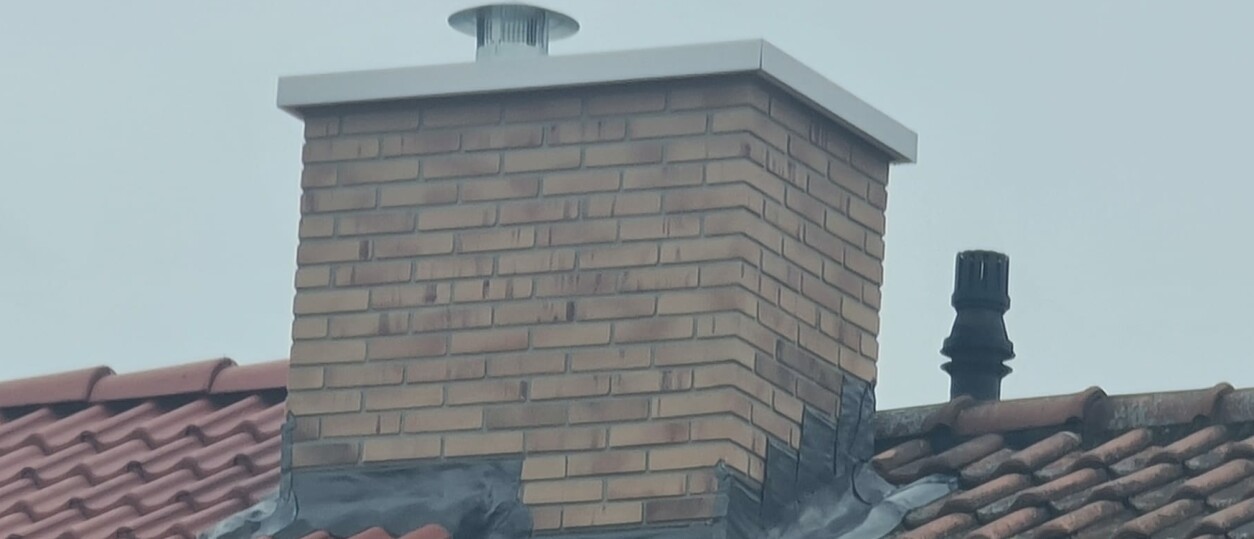 Schoorsteen Afdekplaat Bescherming Tegen Weersinvloeden