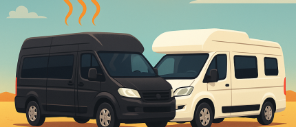 Wordt een zwarte camper warmer dan een witte? Ontdek het verschil!