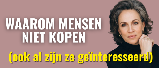 Waarom mensen niet kopen (ook al zijn ze geïnteresseerd)