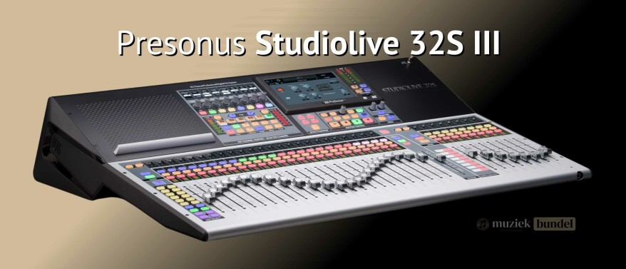 PreSonus StudioLive 32S Digitale Mixer - Kracht en Flexibiliteit voor Live en Studio