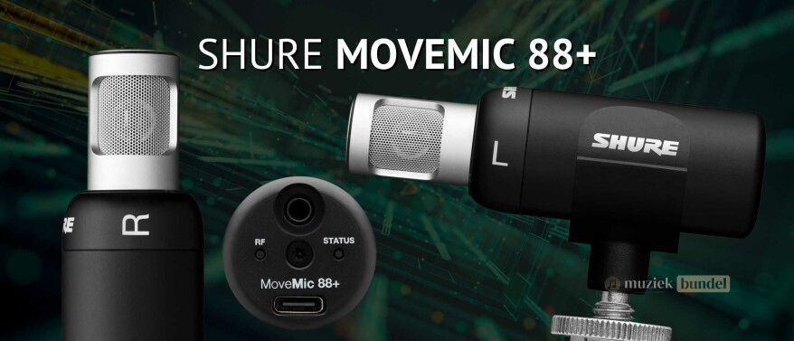 Shure MoveMic 88+ - De draadloze revolutie voor content creators en muzikanten