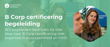 B Corp | Hulp van DDA in het certificeringsproces