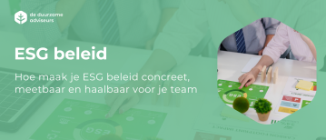 ESG beleid dat werkt voor het mkb