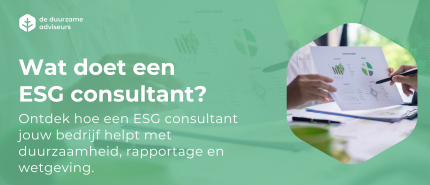 Wat doet een ESG consultant - en heb jij er één nodig?