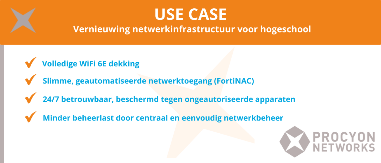 Vernieuwing netwerkinfrastructuur voor Hogeschool