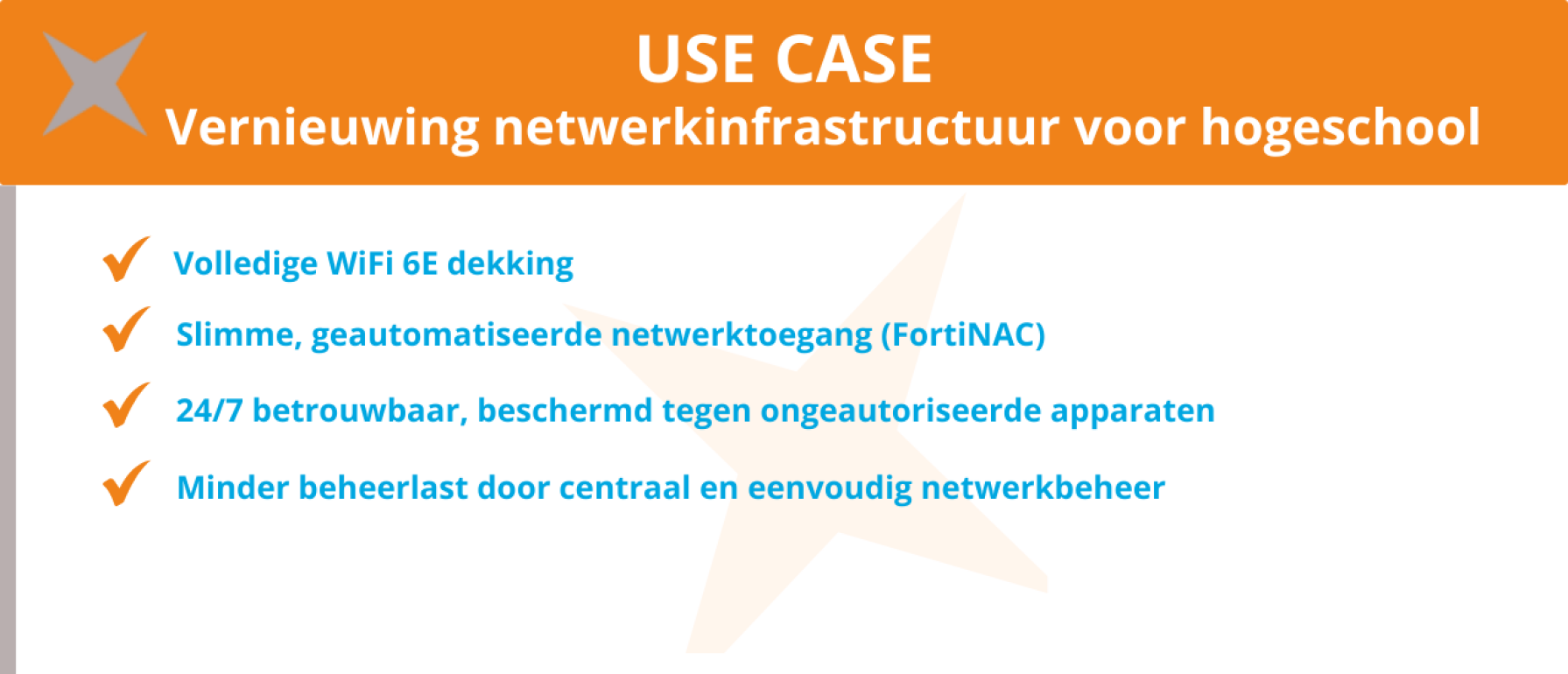 Vernieuwing netwerkinfrastructuur voor Hogeschool