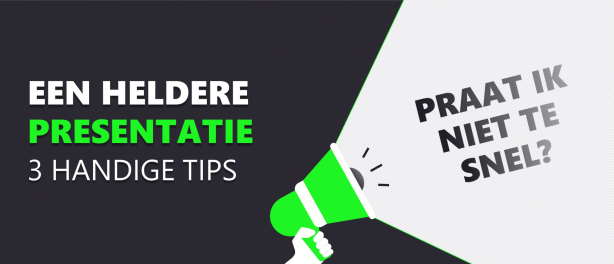 Een heldere presentatie met het juiste spreektempo: 3 handige tips