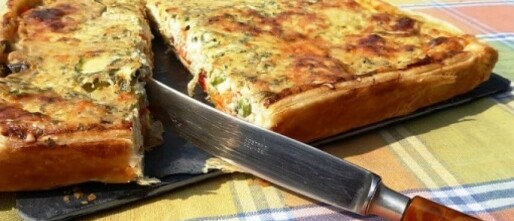 Eiwitrijk diner: quiche met kip en champignons