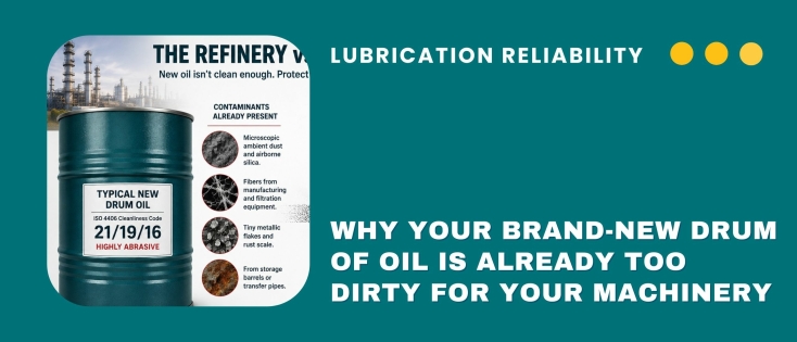 Why your brand-new drum of oil is already too dirty for your machinery