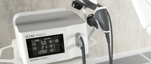 Nieuw in onze praktijk: het Storz R-SW100 shockwave apparaat