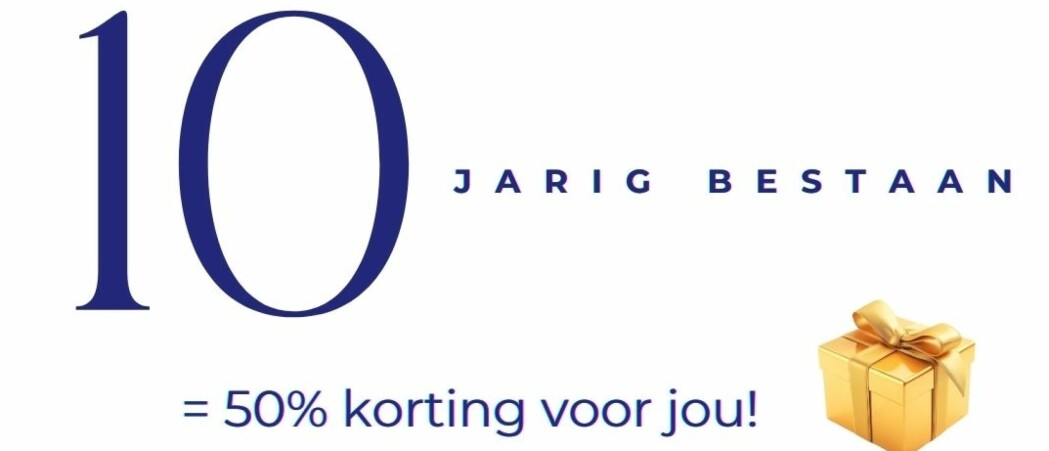 Feest mee met 50% korting!