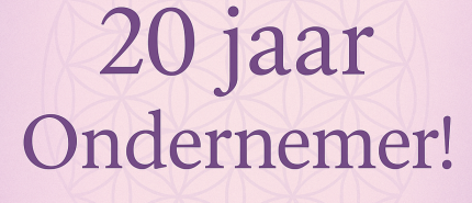 Jubileum actie - 20 jaar ondernemer