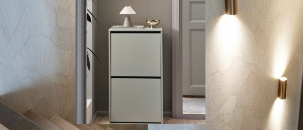 Deze beige JYSK schoenenkast van €35 oogt veel duurder dan hij is