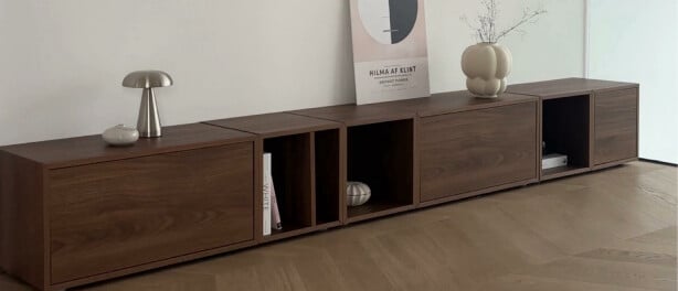 IKEA Hack: Tover de EKET kast om tot een prachtig design tv-meubel! 