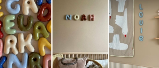 Zo maak je zelf klei letters voor de kinder- of babykamer