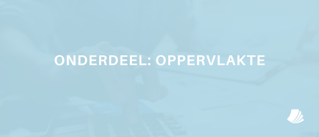 Hoe bereken ik de oppervlakte?