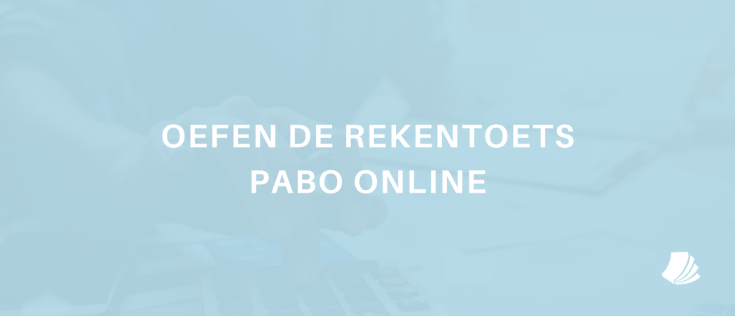 Oefen de rekentoets pabo online