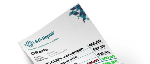 Reparatietarieven SE Repair m.i.v. 01-05-2025