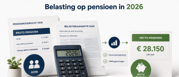 Belasting op pensioen in 2026: wat betaal je?