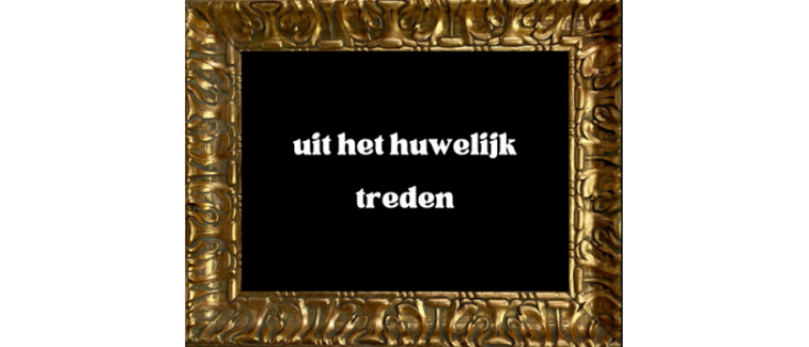 Uit het huwelijk treden