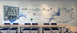 Grote wanddecoratie Waterschap Rijn en IJssel