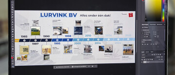 Print op de muur voor Lurvink Metaal 40 jaar