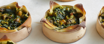 Thaise spinazietaartjes voor de lunch