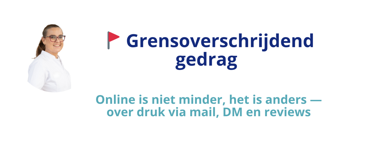 Online is niet minder, het is anders — over druk via mail, DM en reviews