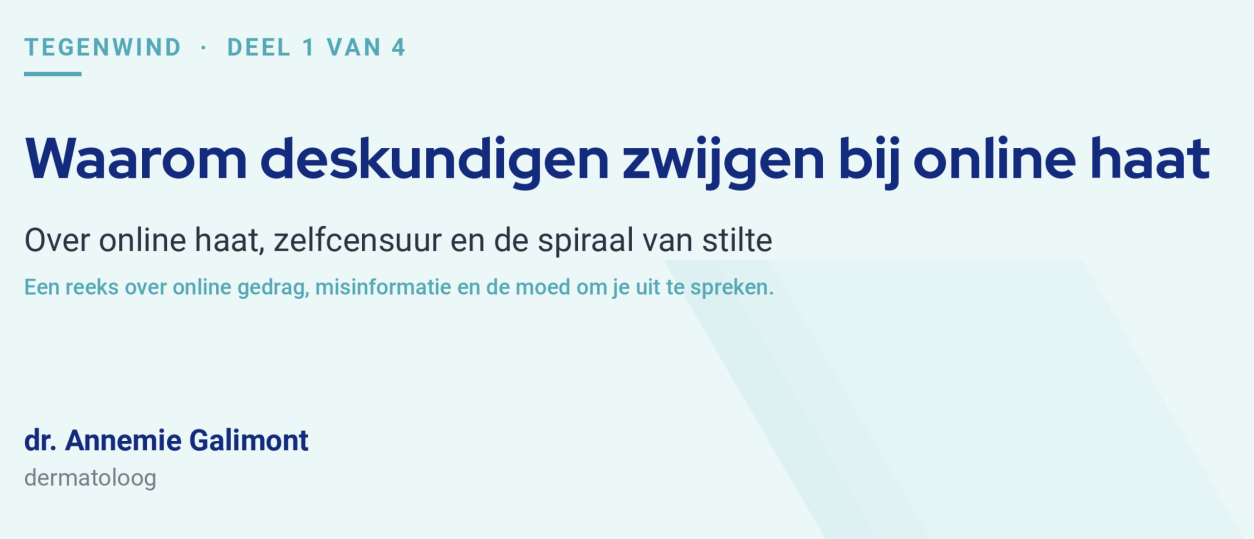 Waarom deskundigen zwijgen bij online haat