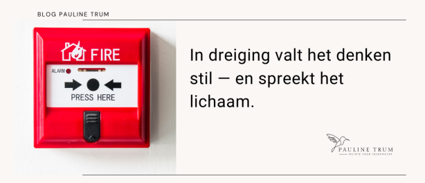 Het moment dat het brandalarm afging.