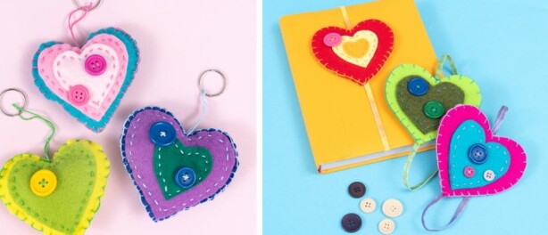 Lesidee: harten cadeaus voor Moederdag