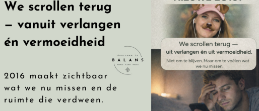 Waarom we terugkijken naar 2016 — en wat dat zegt over onze draagkracht nu