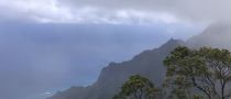 Kalalau outlook in de mist