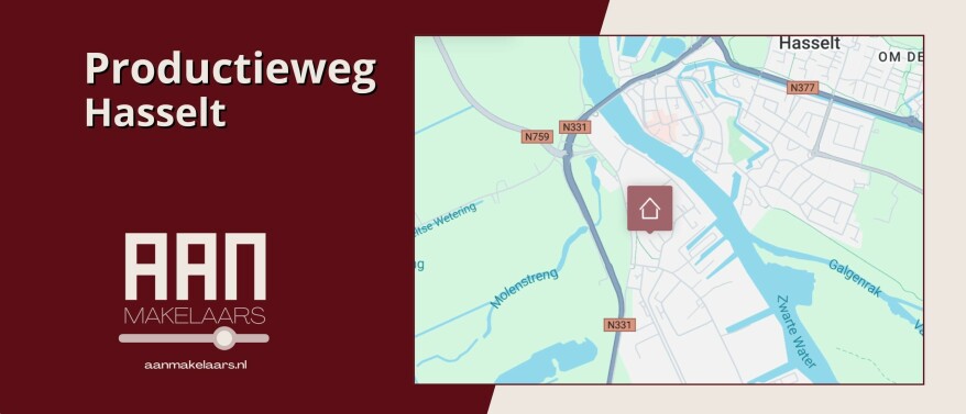 Productieweg 6 Hasselt – moderne bedrijfswoning met luxe afwerking en geïsoleerde bedrijfshal