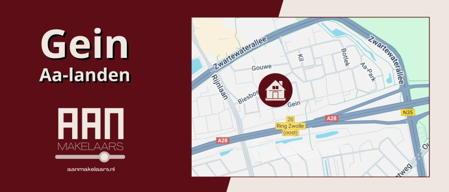 Gein 19 Zwolle – drive-in woning met garage en vrij uitzicht in Aa-landen-Zuid