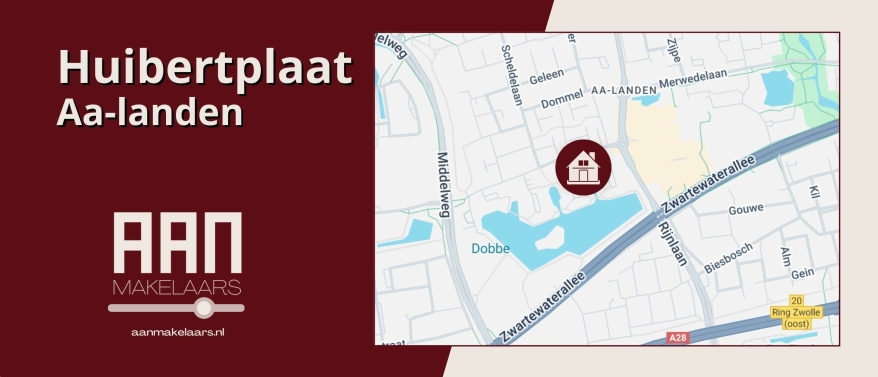 Huibertplaat 40 Zwolle – licht appartement met balkon op het westen