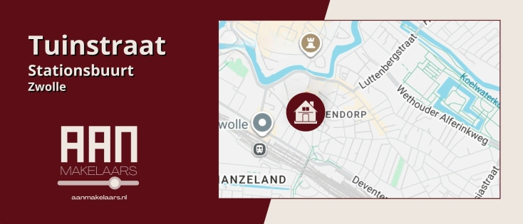 Tuinstraat 5 Zwolle – compacte tussenwoning met groene tuin nabij station