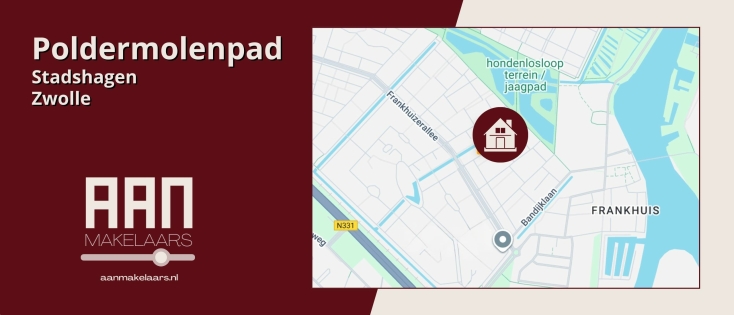 Poldermolenpad 20 Zwolle – uitgebouwde tussenwoning met diepe tuin in Frankhuis
