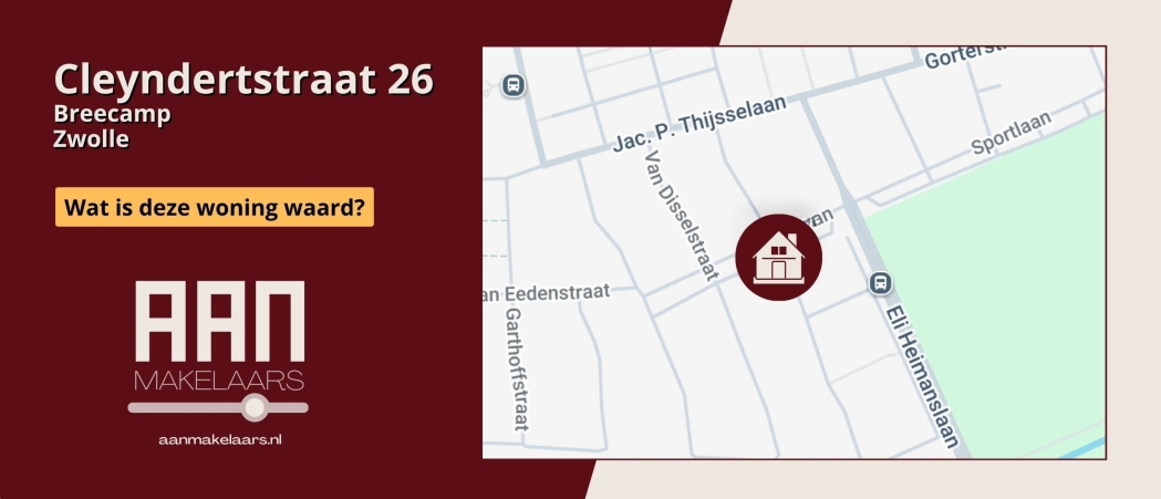 Cleyndertstraat 26 Zwolle – wat is deze woning waard?