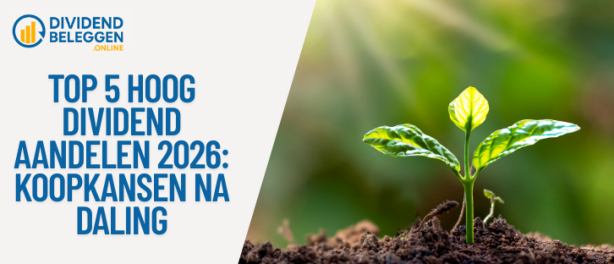 Top 5 hoog dividend aandelen 2026: koopkansen na daling met instapregels