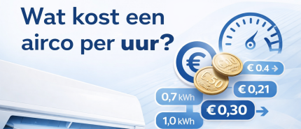 Wat kost een airco per uur